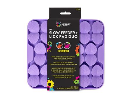 Spunkypup Slow Feeder & Lick Pad Duo Petal One Size Sale