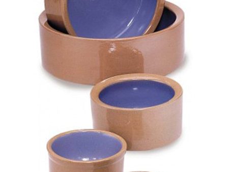 Spot Stoneware Crock Dog Bowl Blue 1ea 4.75 in Discount