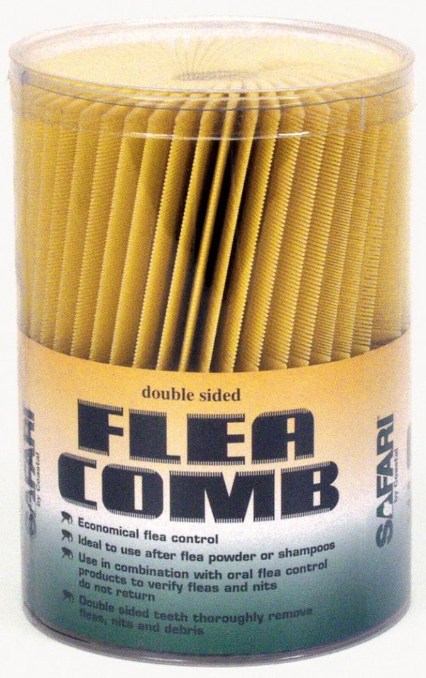 Safari Plastic Double Sided Dog Flea Comb 1ea 9 In X 2.25 in, 100 Piece Fashion