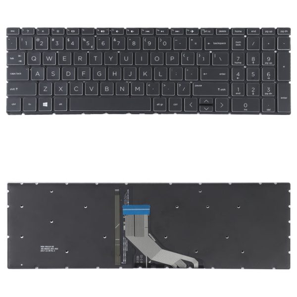 US Version Keyboard with Keyboard Backlight for HP 15-DA 15-DA0002DX 15-DA0008CA 15-DB 15-DB0003CA TPN-C135 TPN-C136, For HP 15-DA, For HP 15-DB Online