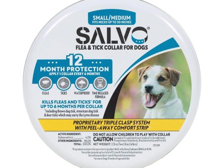 Salvo Flea And Tick Collar For Dogs Sm-2 Pk Online now