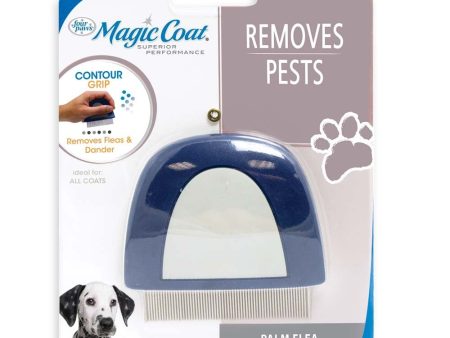 Four Paws Magic Coat Professional Series Palm Flea Comb for Dogs Palm Flea Comb 1ea One Size Discount