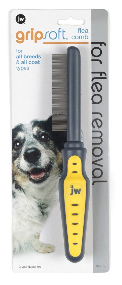 JW Pet GripSoft Dog Flea Comb 1ea One Size Hot on Sale