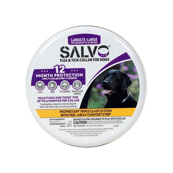 Salvo Flea And Tick Collar For Dogs Large-2 Pk Hot on Sale