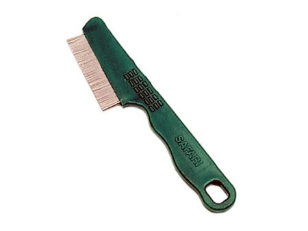 Safari Dog Double Row Flea Combs with Handle Green 1ea For Sale