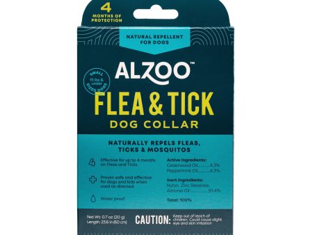 Alzoo Plant Based Flea & Tick Collar Small Dog 23.6In. Fashion