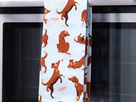 Watch Me Go Dog Kitchen Towel Discount