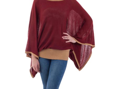 Piura Dance Burgundy Sweater Fashion