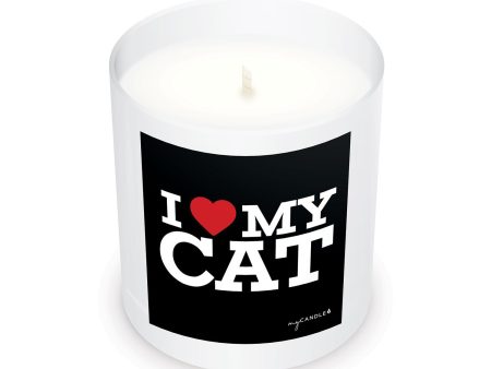 I Heart My Cat Candle Fashion