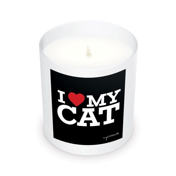 I Heart My Cat Candle Fashion