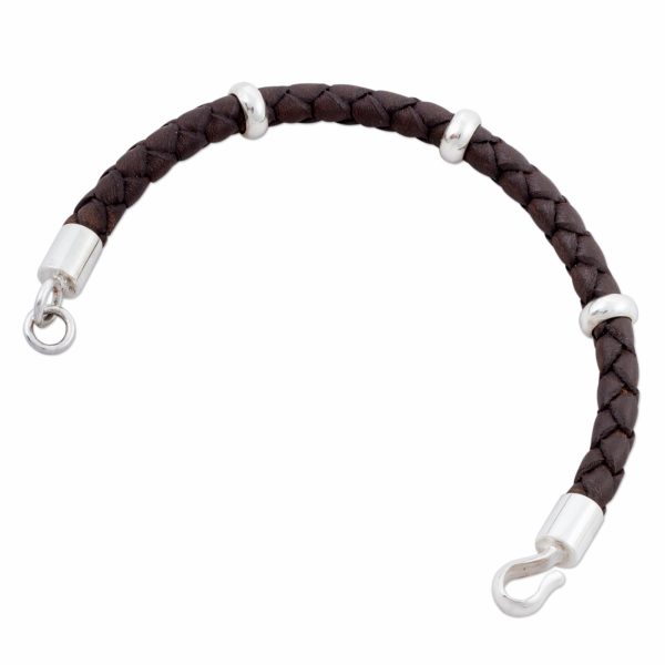 Bold Brown Men s Leather Bracelet Supply