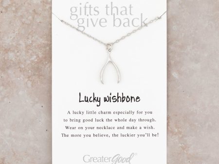 Lucky Wishbone Pewter Jewelry! Online now