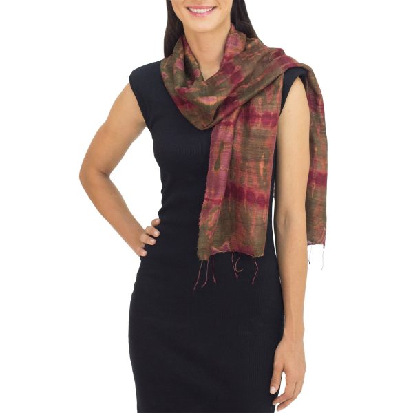 Siam Adventure Silk Scarf For Cheap