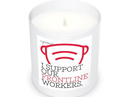 I Support Our Frontline Workers Candle on Sale