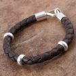 Bold Brown Men s Leather Bracelet Supply