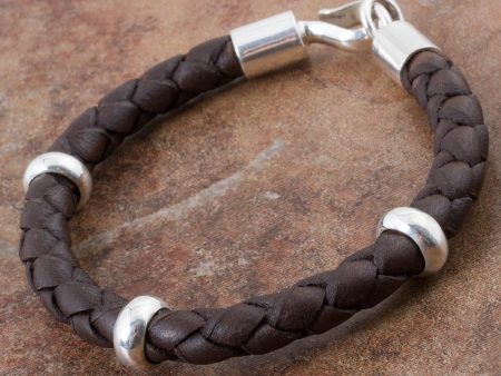 Bold Brown Men s Leather Bracelet Supply