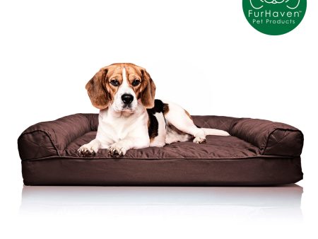 Convolute Quilted Sofa-Style Couch Pet Bed Supply