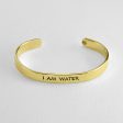 I Am Water Astrology Cuff Bracelet For Cheap