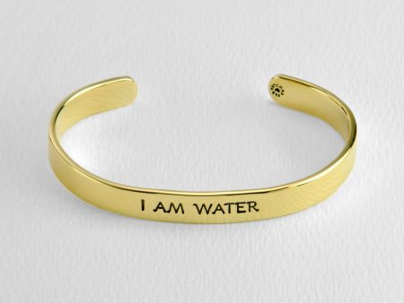 I Am Water Astrology Cuff Bracelet For Cheap