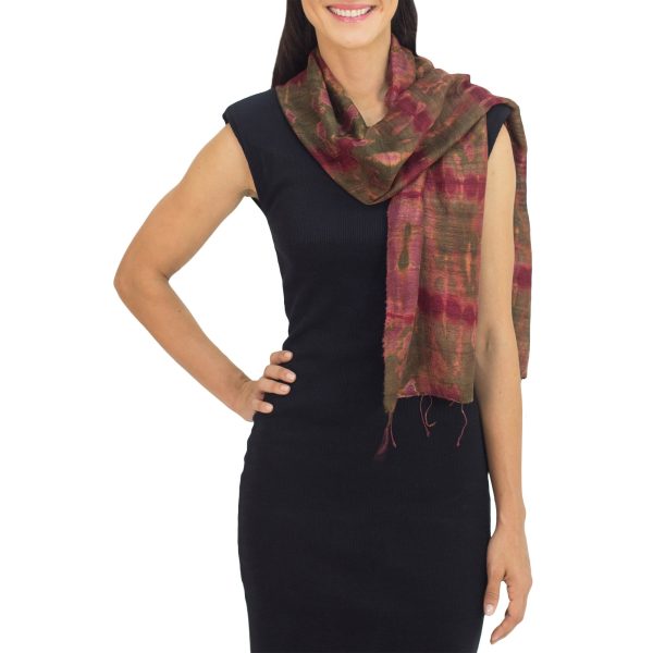 Siam Adventure Silk Scarf For Cheap