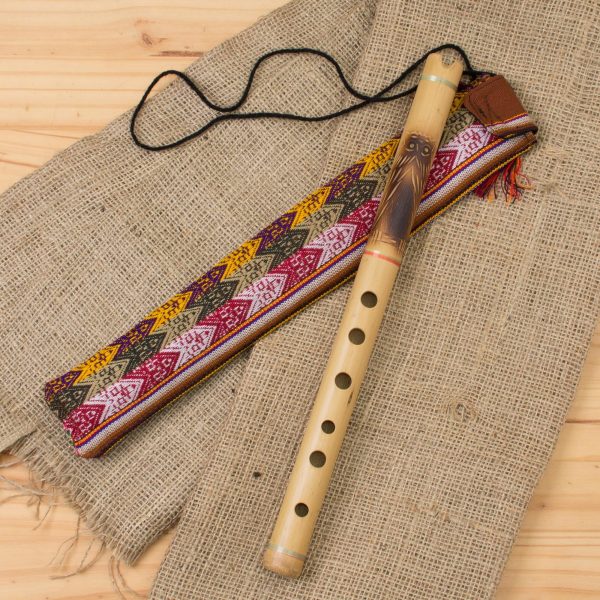 Night Owl Bamboo Andean Quena Flute on Sale