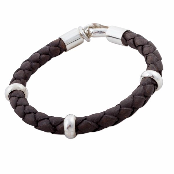 Bold Brown Men s Leather Bracelet Supply