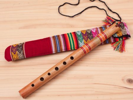 Peace Flute Andean Quena Flute & Case For Sale