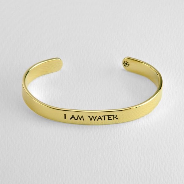 I Am Water Astrology Cuff Bracelet For Cheap