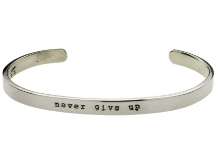 Never Give Up Cuff Bracelet Supply