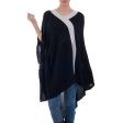 Beam of Light Knit Bohemian Drape Poncho For Sale