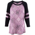 Butterflies & Diamonds Jersey Top Hot on Sale