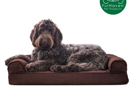 Memory Foam Quilted Sofa-Style Pet Bed on Sale