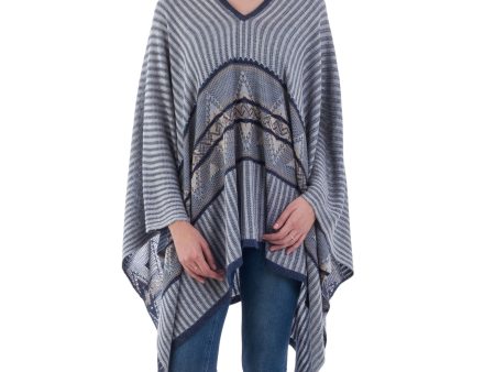 Memories Past Geometric Bohemian Poncho Online now