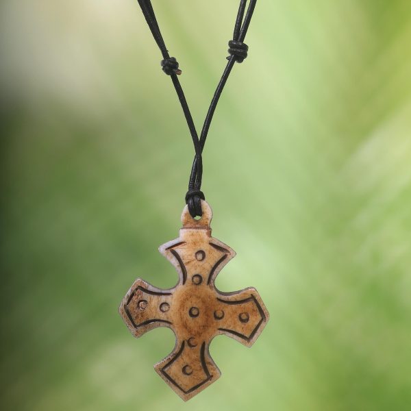 Sacred Bone Pendant & Leather Necklace Sale