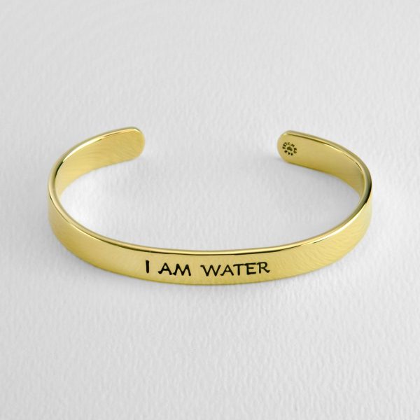 I Am Water Astrology Cuff Bracelet For Cheap