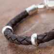 Bold Brown Men s Leather Bracelet Supply