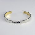 Coexist Mixed Metal Cuff Bracelet Online Hot Sale