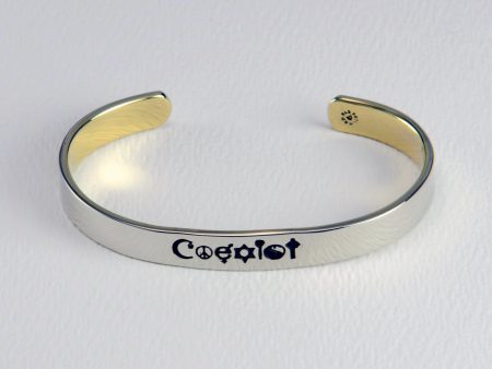 Coexist Mixed Metal Cuff Bracelet Online Hot Sale