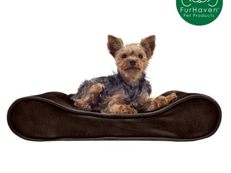 FurHaven Orthopedic Microvelvet Luxe Lounger Pet Bed Online now