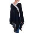 Beam of Light Knit Bohemian Drape Poncho For Sale