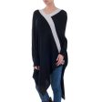 Beam of Light Knit Bohemian Drape Poncho For Sale