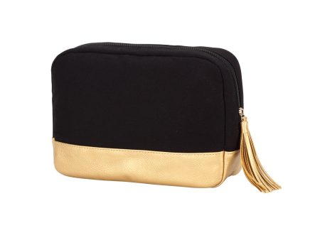 Black Cabana Cosmetic Bag Online now