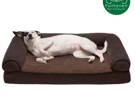 Faux Fleece & Chenille Sofa-Style Pet Bed Cheap