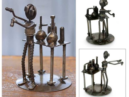 Rustic Scientist Sculpture Discount