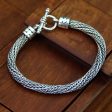 Unity Sterling Silver Men s Braided Chain Bracelet on Sale