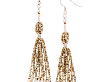 Etege Mixed Metal Beaded Earrings Hot on Sale