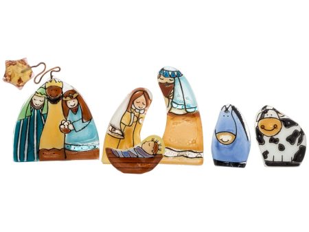 Recycled Glass Nativity Set Online Sale