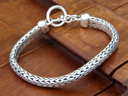 All Night Sterling Silver Men s Chain Bracelet For Sale