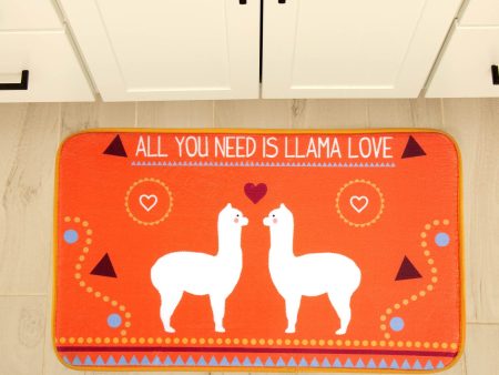 Llama Love Memory Foam Indoor Mat on Sale