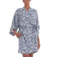 Windy Beach Rayon Robe in Cadet Blue Online Sale